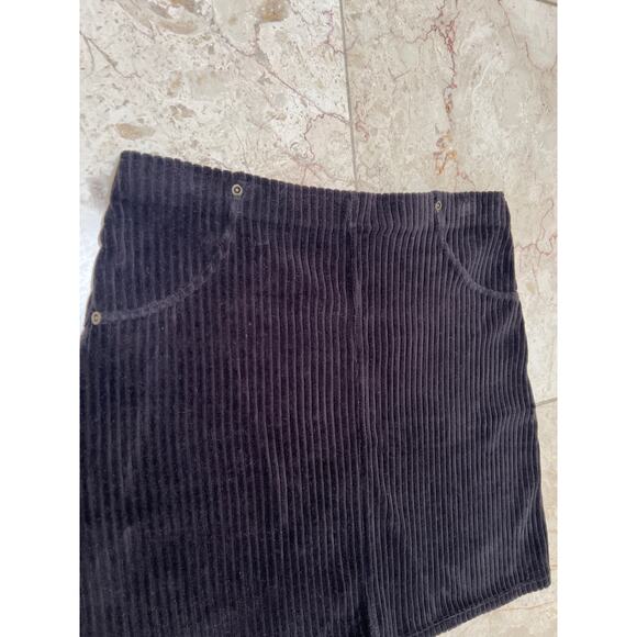 Hue Black Corduroy Mini Skirt - Picture 3 of 5